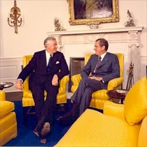 Whitlam and Nixon in 1973.