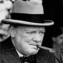  Winston Churchill, PM of Britain during World War Two, was a noted smoker indoors and out.